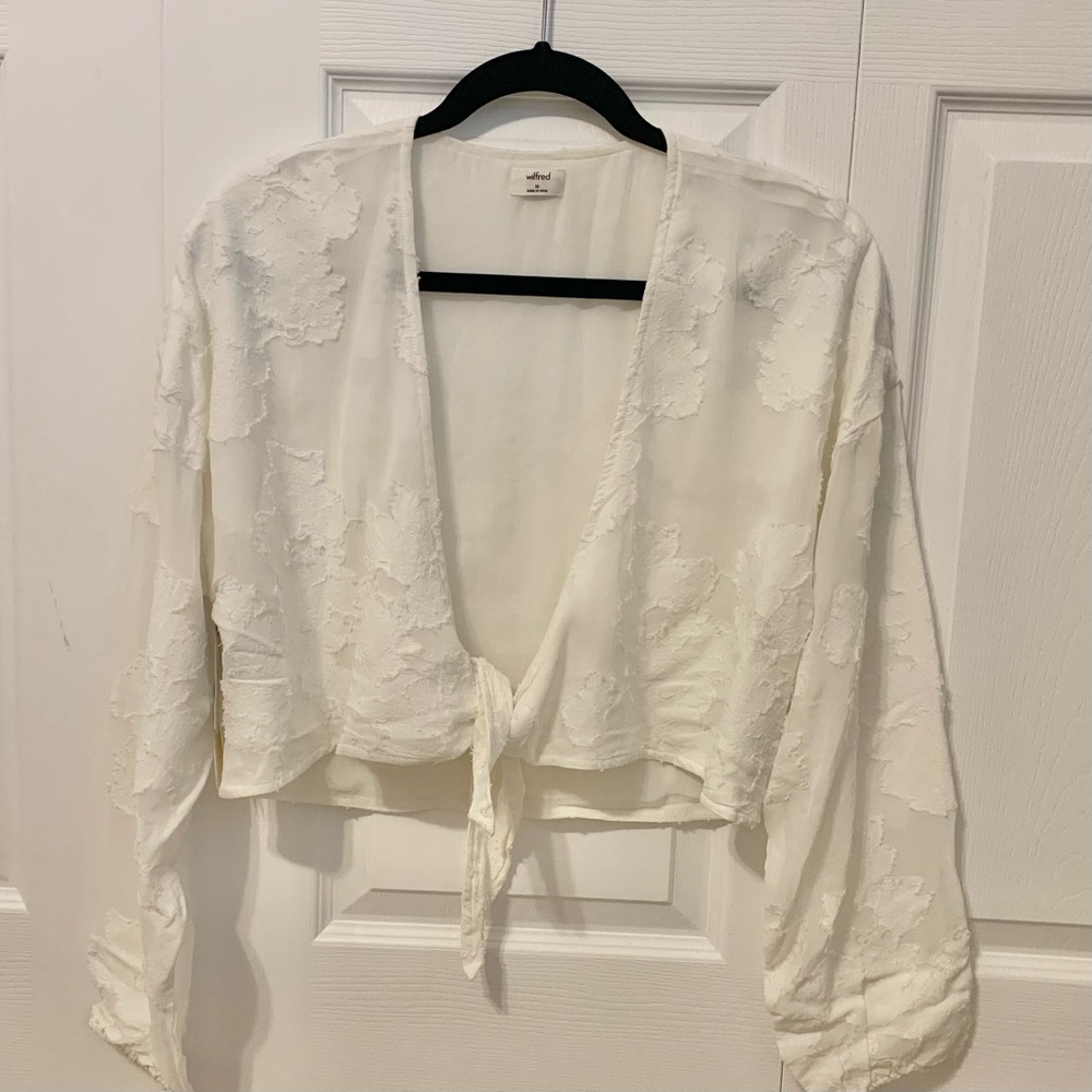 Aritizia Wilfred Raissa Cropped Blouse